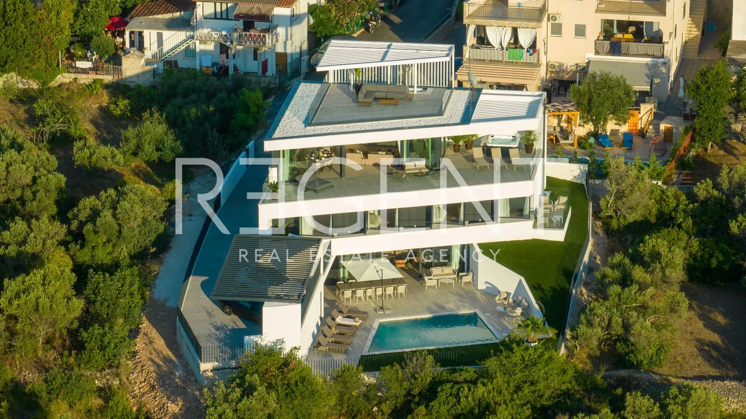 Murter - Villa de luxe avec vue panoramique sur la mer