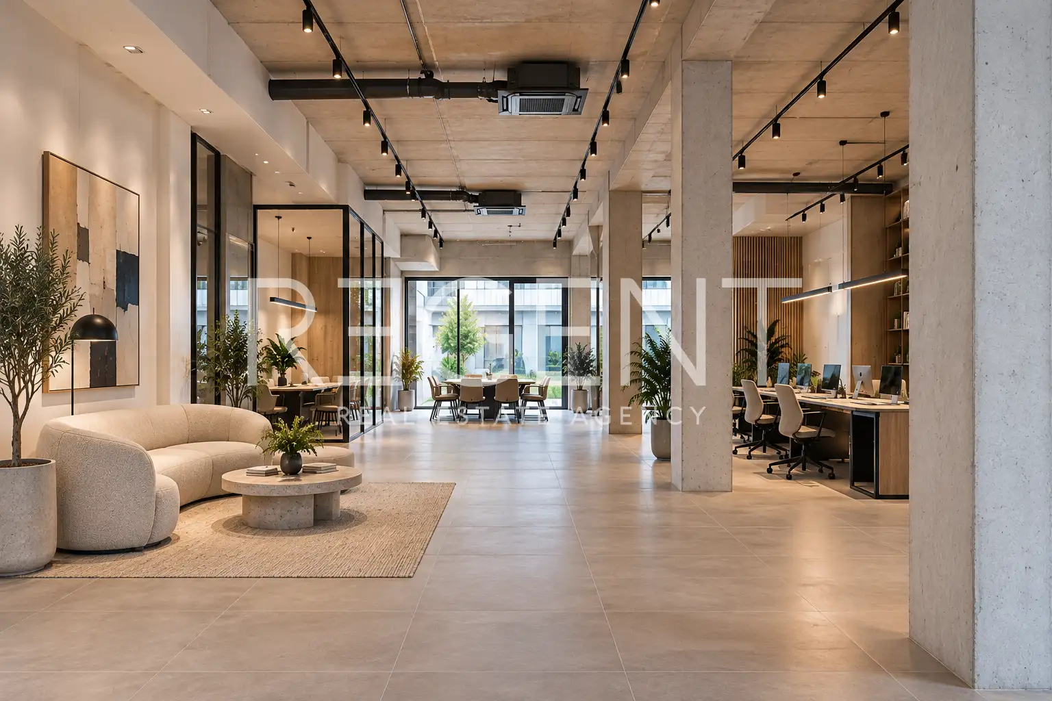 Locale commerciale 180 m², Piazza Tuđman — piano terra, nuova costruzione, terrazzo