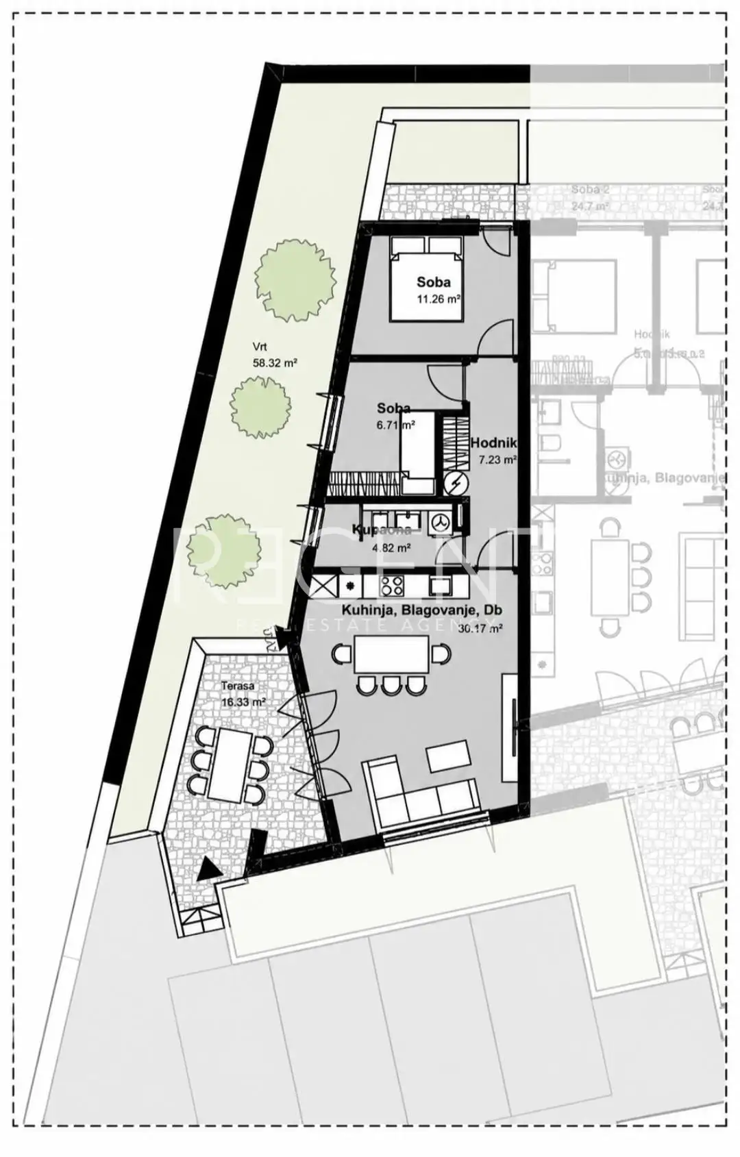 Stan 62 m², Lumbarda Korčula- 3S, prvi redu do mora