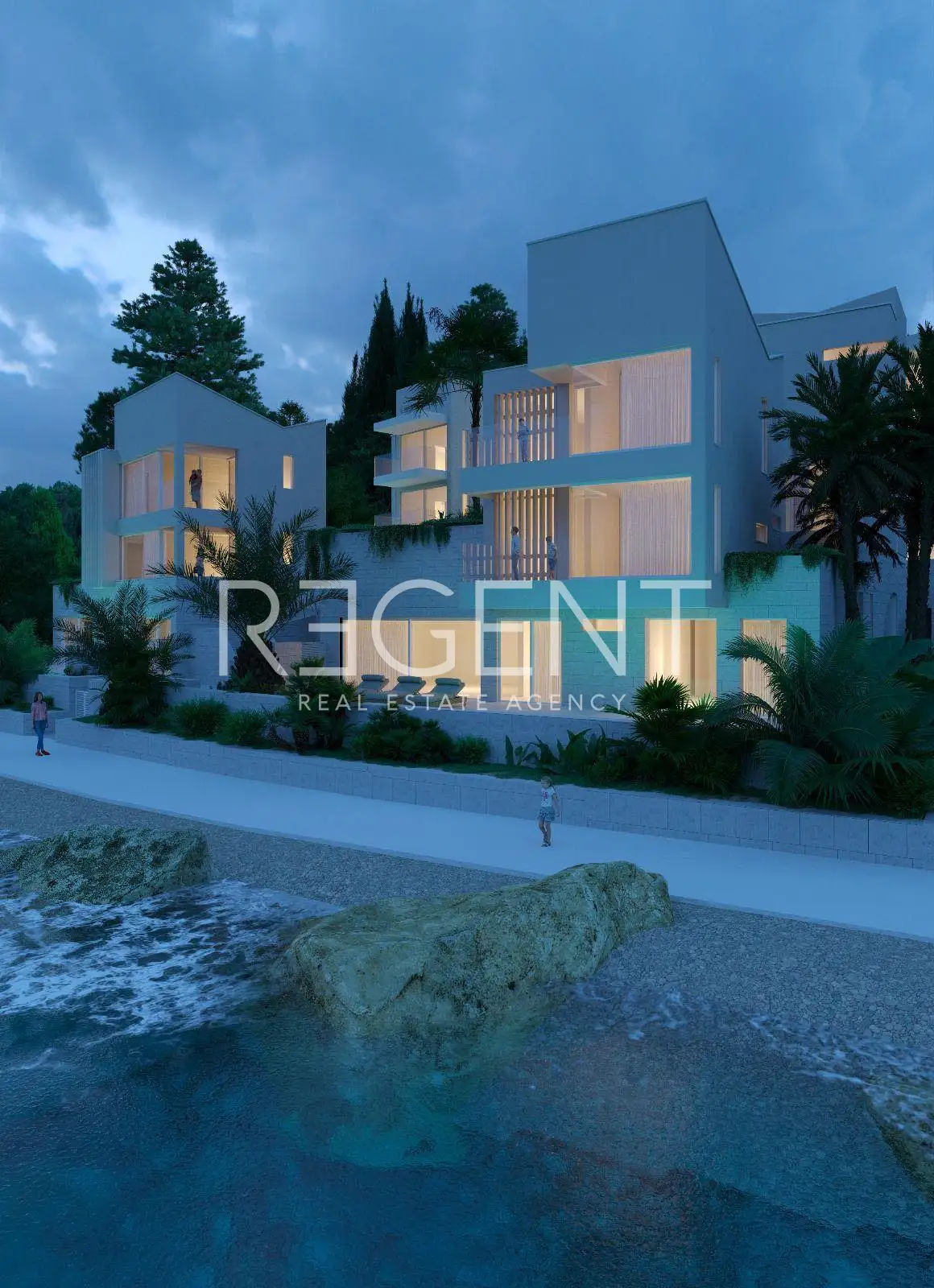 Seget, Seget Donji - Luksuzna villa s bazenom prvi red uz more