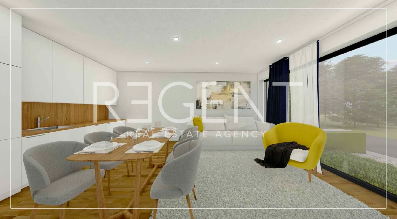 Záhreb, Trešnjevka - moderný trojizbový byt 72 m2 novostavba