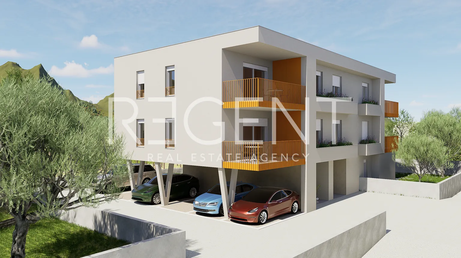Kaštela, Kaštel Kambelovac - Trosobni stan s terasom 102 m2