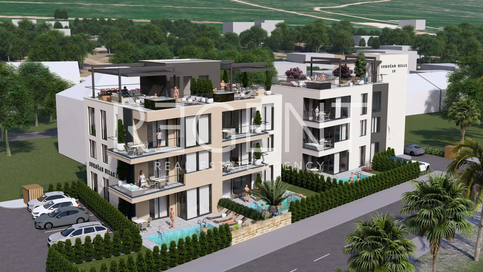 Zadar, Sukošan - Penthouse v novostavbe, 123 m2