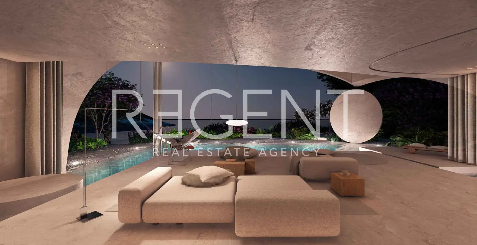 Brač, Postira - Građevinsko zemljište sa projektom vile