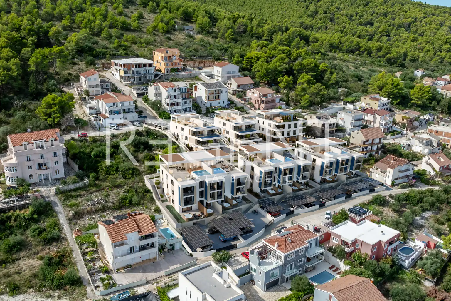 Trogir, Čiovo – Apartament w luksusowym kompleksie apartamentowym blisko morza 52,04 m2