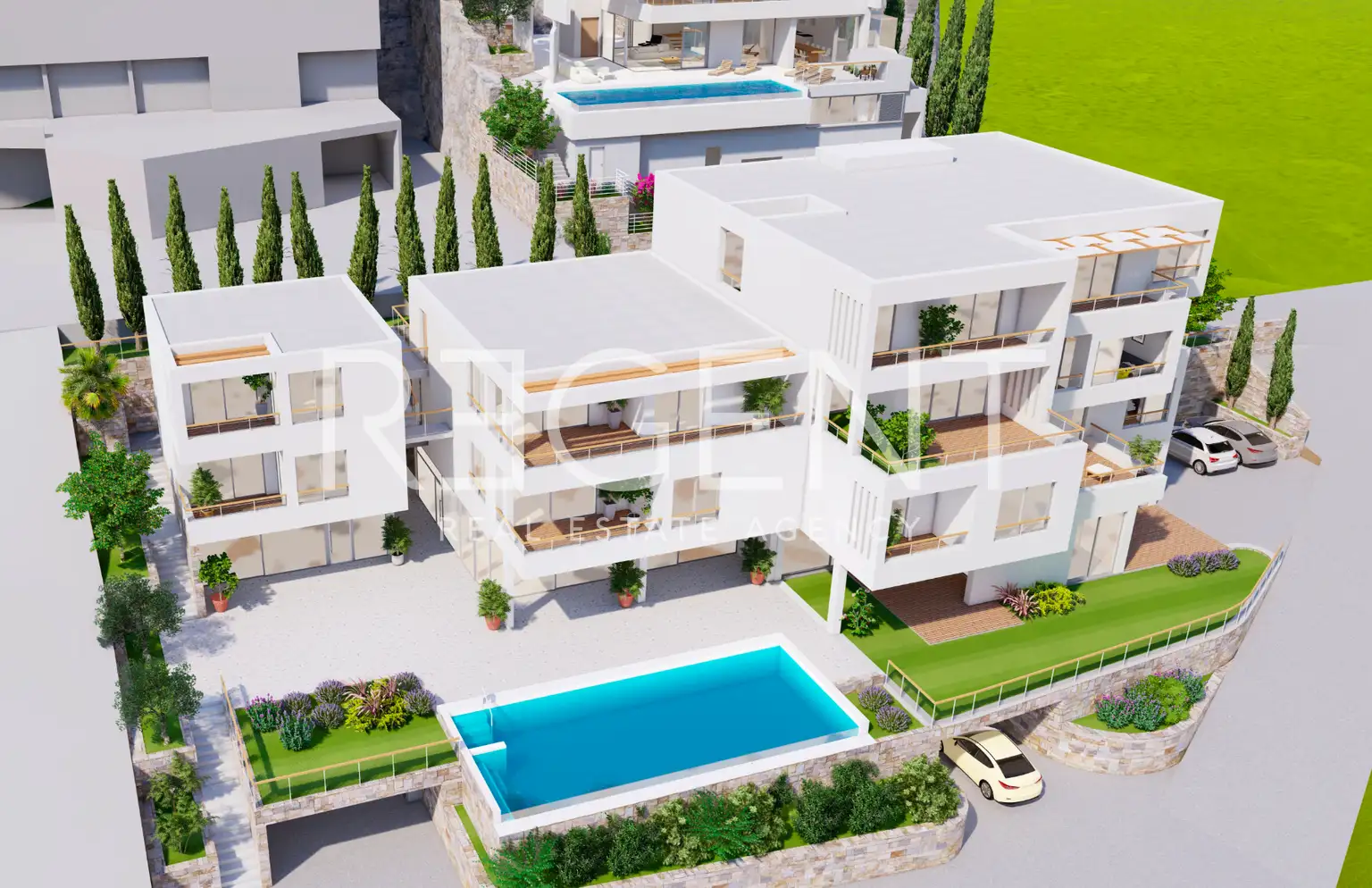 Trogir, Seget Donji - Dvosoban stan s pogledom na more