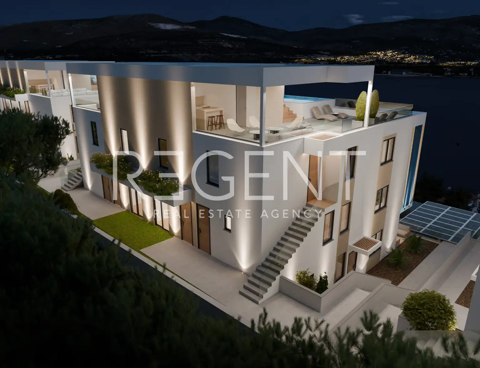 Trogir, Čiovo – Apartament w luksusowym kompleksie apartamentowym blisko morza 52,04 m2