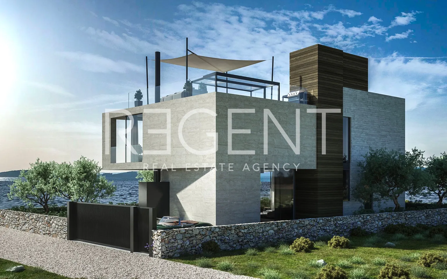 Sukošan – Luxusní moderní vila s bazénem 441 m2