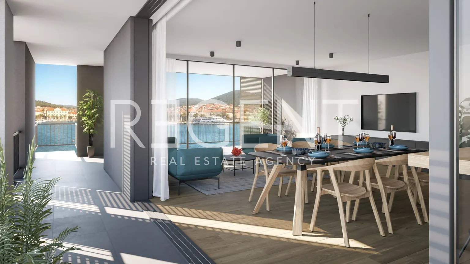 Korčula, Vela Luka - Ekskluzivni stan u izgradnji prvi red uz more 118 m2