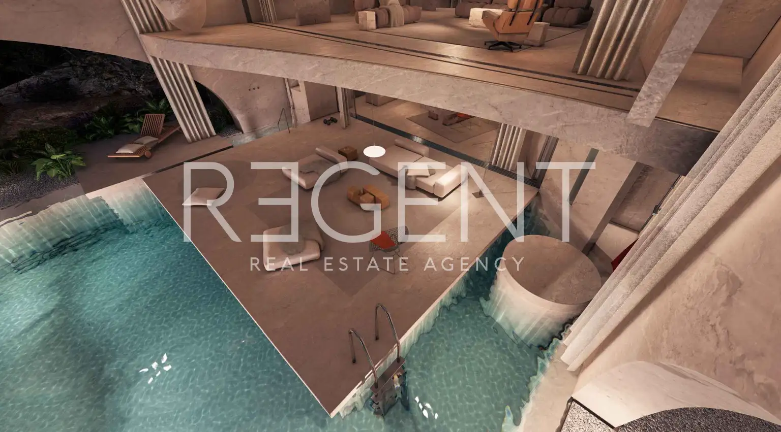 Brač, Postira - Građevinsko zemljište sa projektom vile