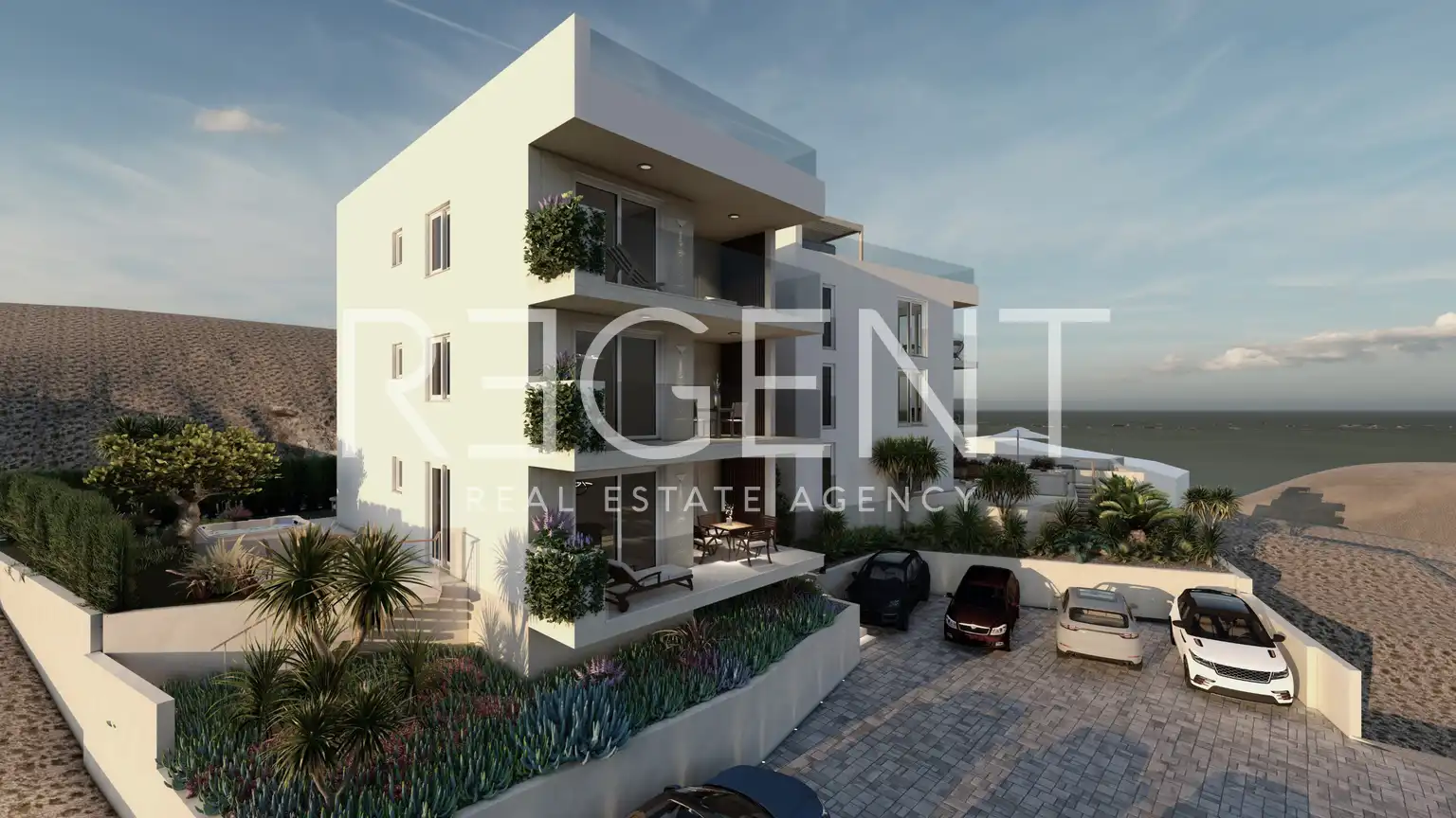 Trogir, Okrug Gornji - Trosoban penthouse sa natkrivenom terasom