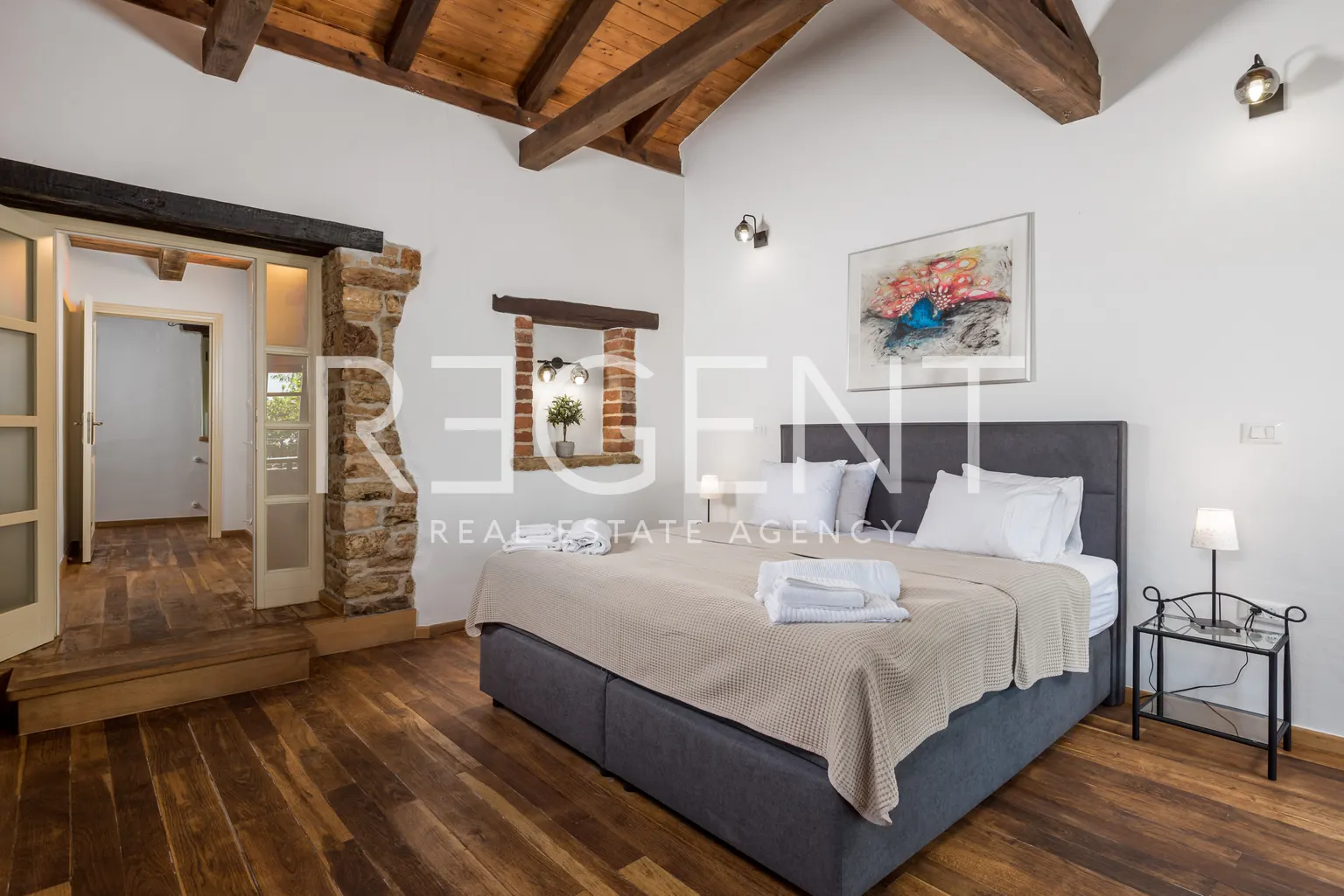 Istria, Višnjan - Krásny kamenný dom s bazénom
