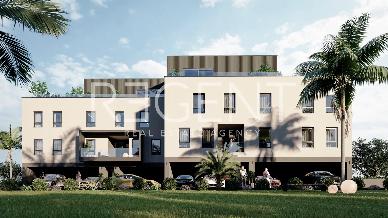 Hvar, Vrboska - appartamento con una camera da letto, nuova costruzione