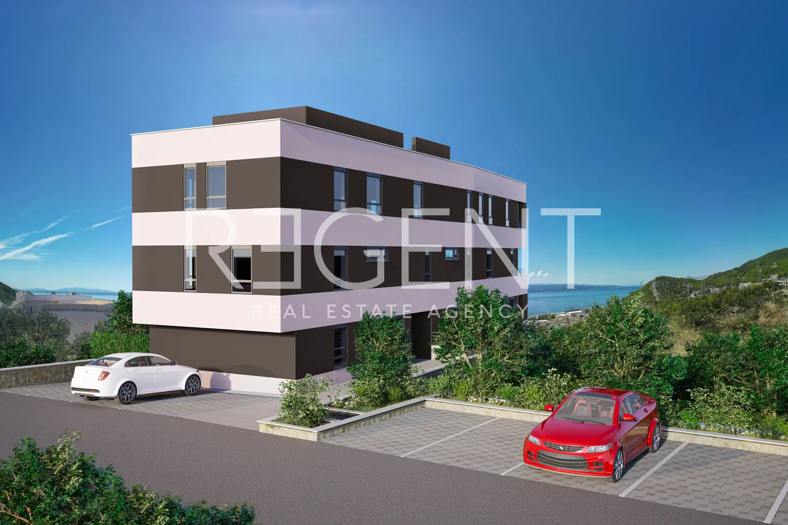 Makarska - Dvosoban stan s loggiom 64 m2 NOVOGRADNJA
