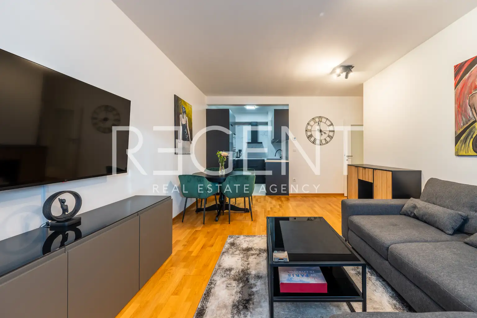 Загреб, Нижний город - Двухкомнатная современная квартира в аренду в новостройке.