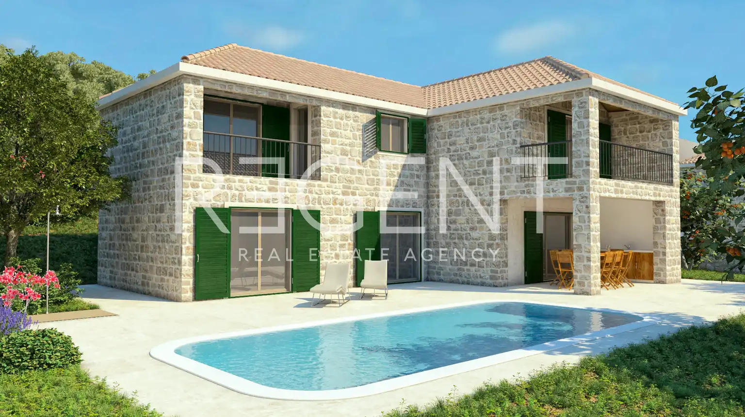 Brač, Bol - Građevisnko zemljište s projektom za izgradnju vila