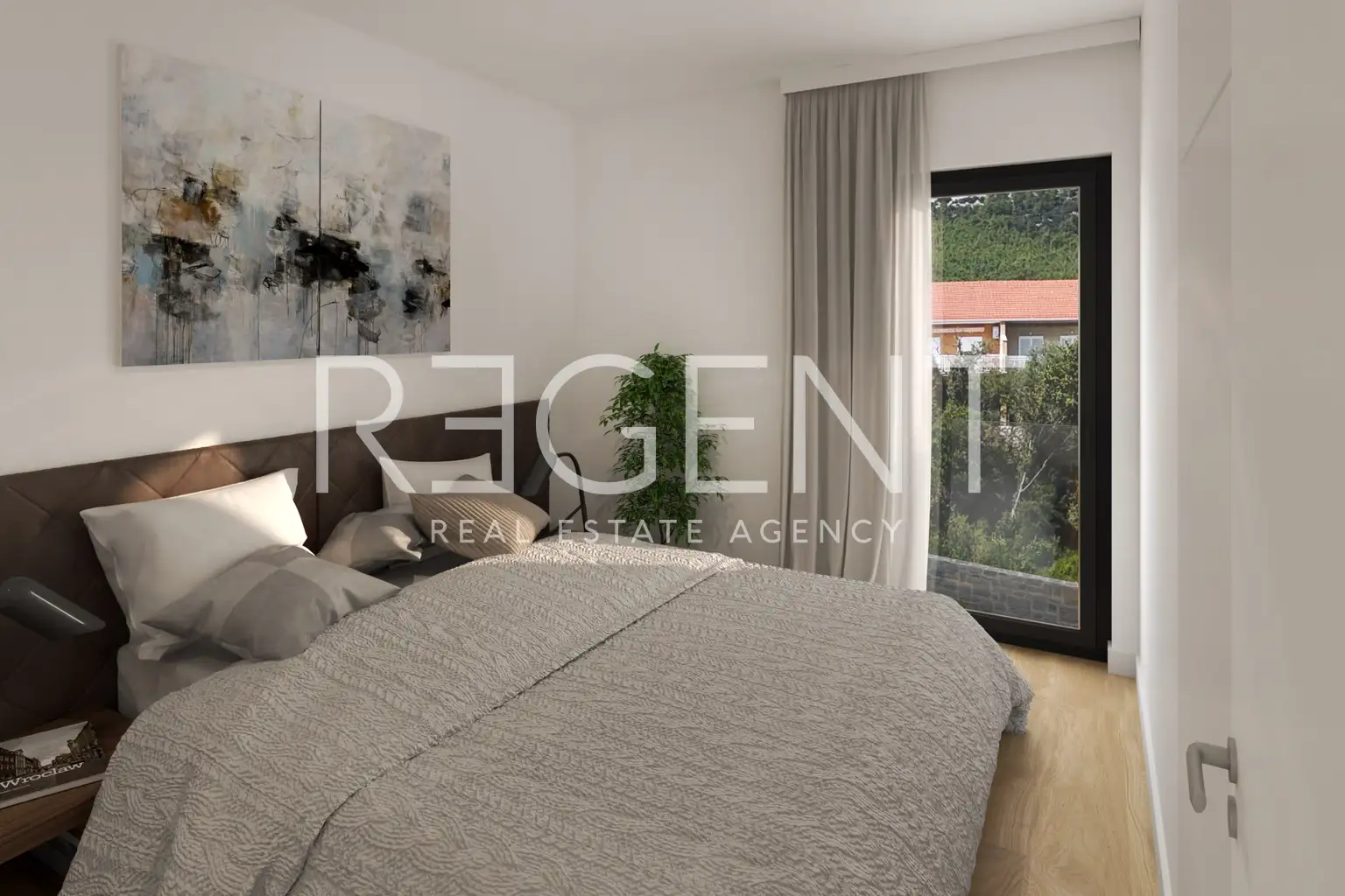 Pelješac, Orebić - Dvoupokojový apartmán s loggií a terasou