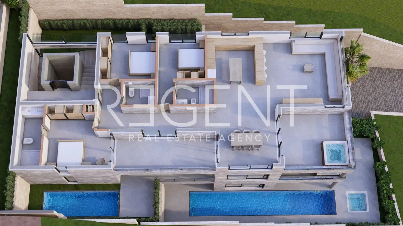 Brela - Građevinsko zemljište sa projektom