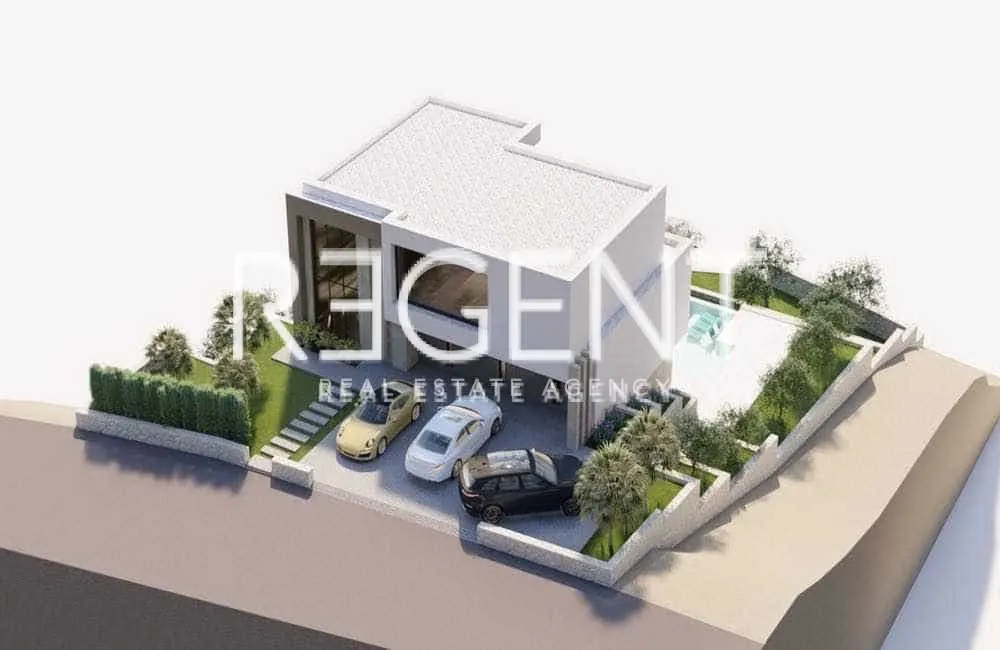 Makarska, Brela - Pozemek s projektem luxusní vily 740 m2