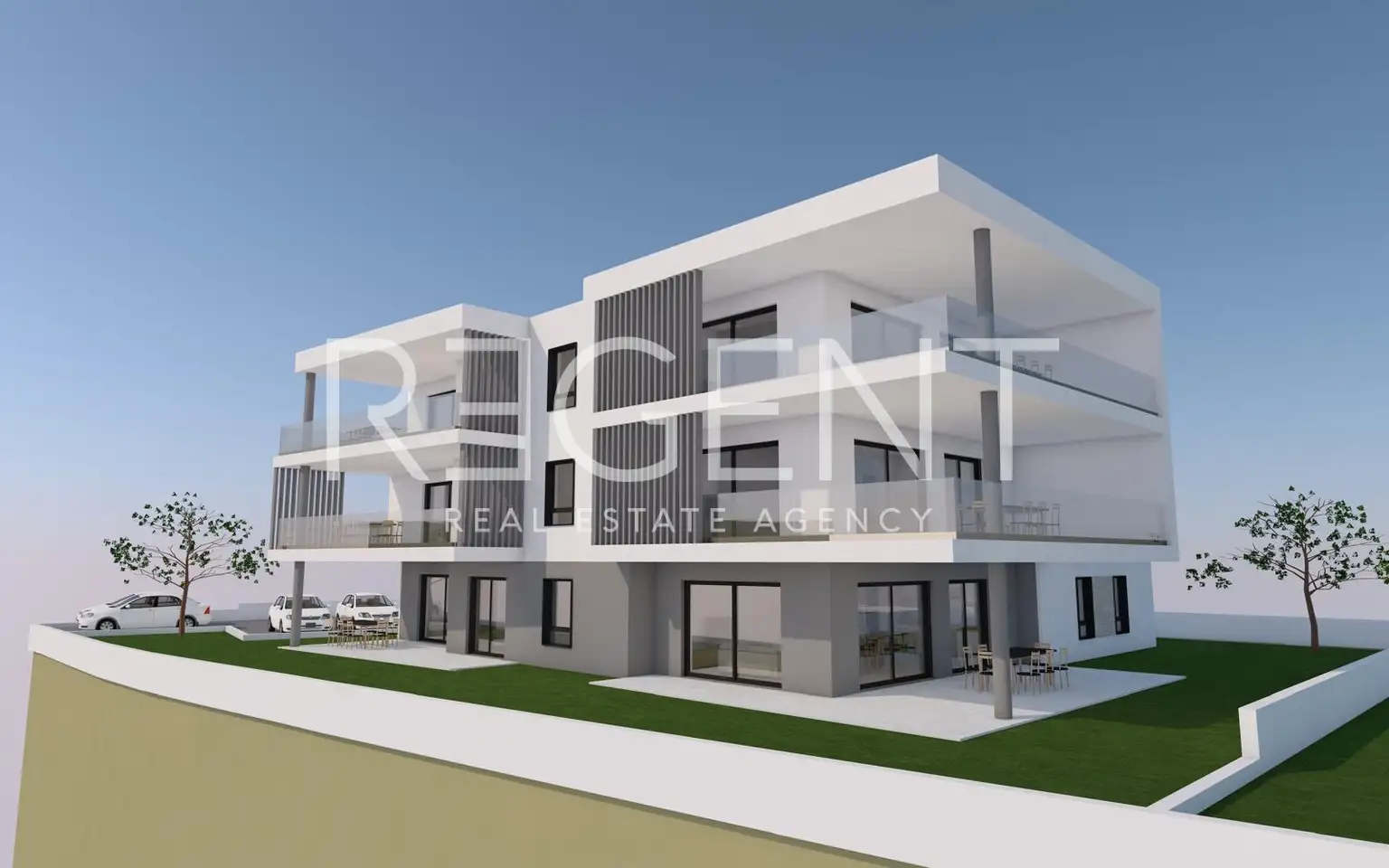 Sebenico, Tribunj – Nuova costruzione moderna con 6 appartamenti a 400 m dalla spiaggia