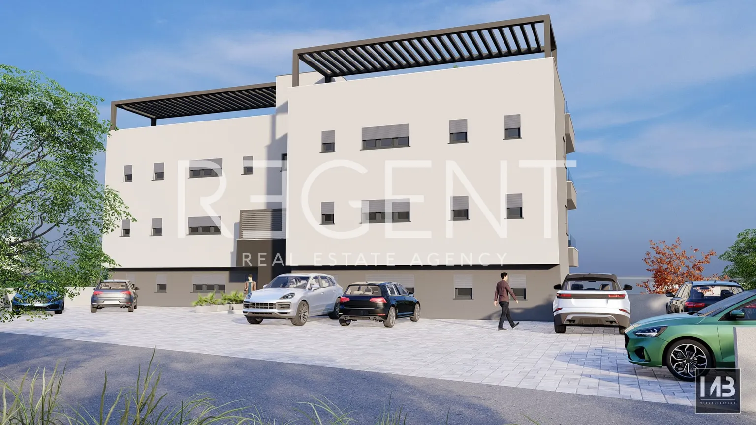 Trogir, Čiovo - Dvosoban stan s pogledom na more 80,25 m2