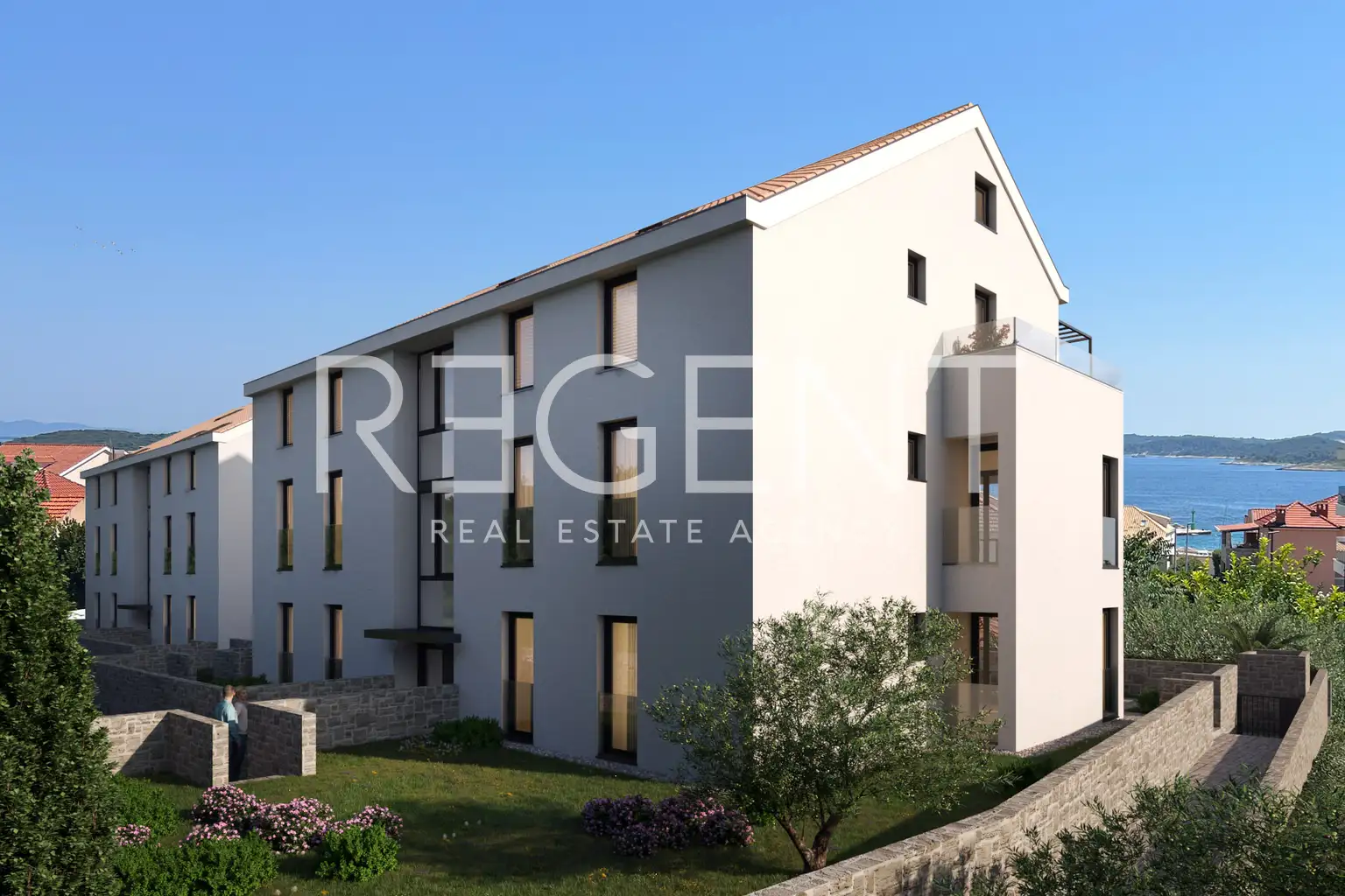 Pelješac, Orebić - Dvoupokojový apartmán s loggií a terasou