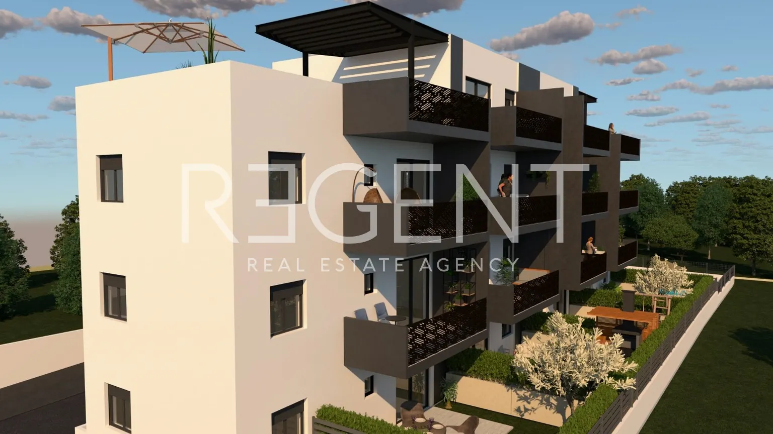 Trogir – Dwupokojowe mieszkanie z balkonem 56 m2 NOWA INWESTYCJA