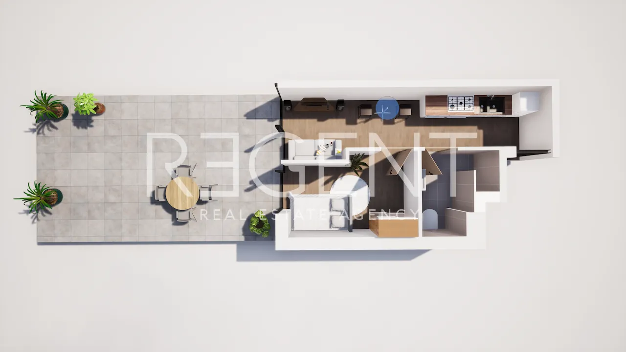 Záhreb, Trešnjevka - dvojizbový byt 50 m2 novostavba