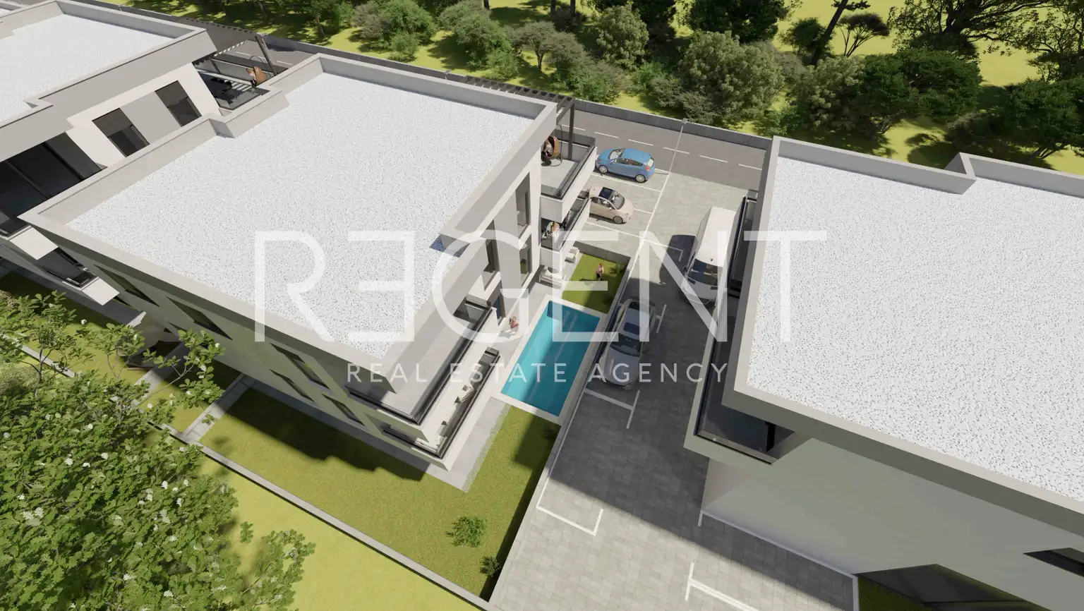 Zara, Kožino - moderno appartamento con terrazza e 2 posti auto 104,61 m2