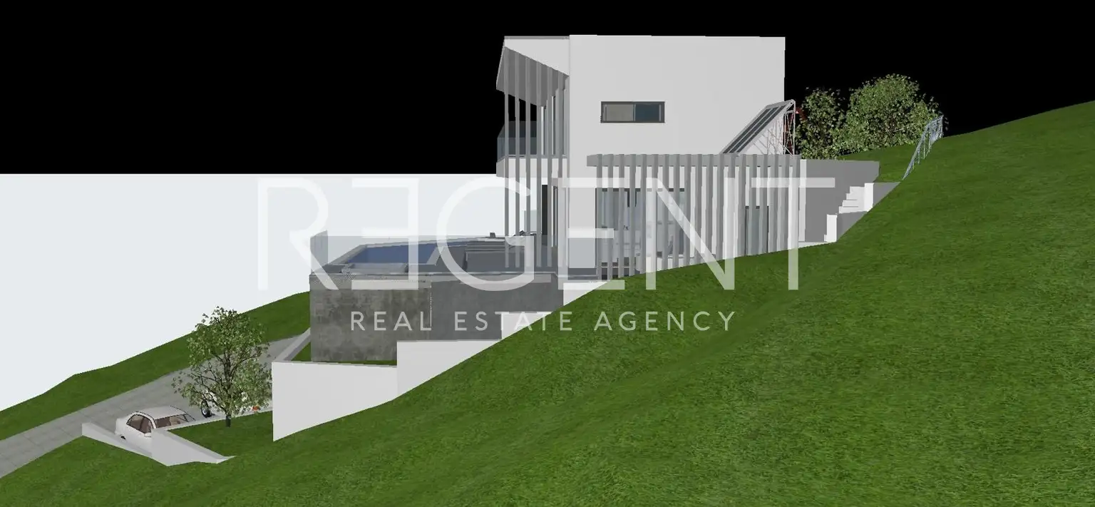 Dugi Rat – građevinska zemljišta s projektima modernih vila i pogledom