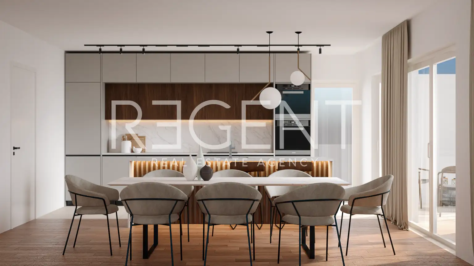 Trogir, Marina - Appartement de trois chambres avec balcon dans un nouveau bâtiment moderne