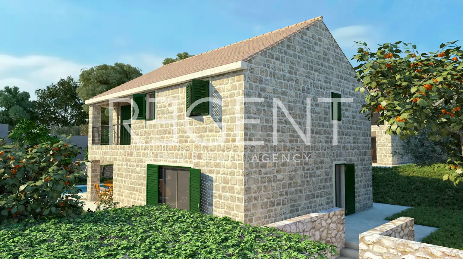 Brač, Bol - Građevisnko zemljište s projektom za izgradnju vila