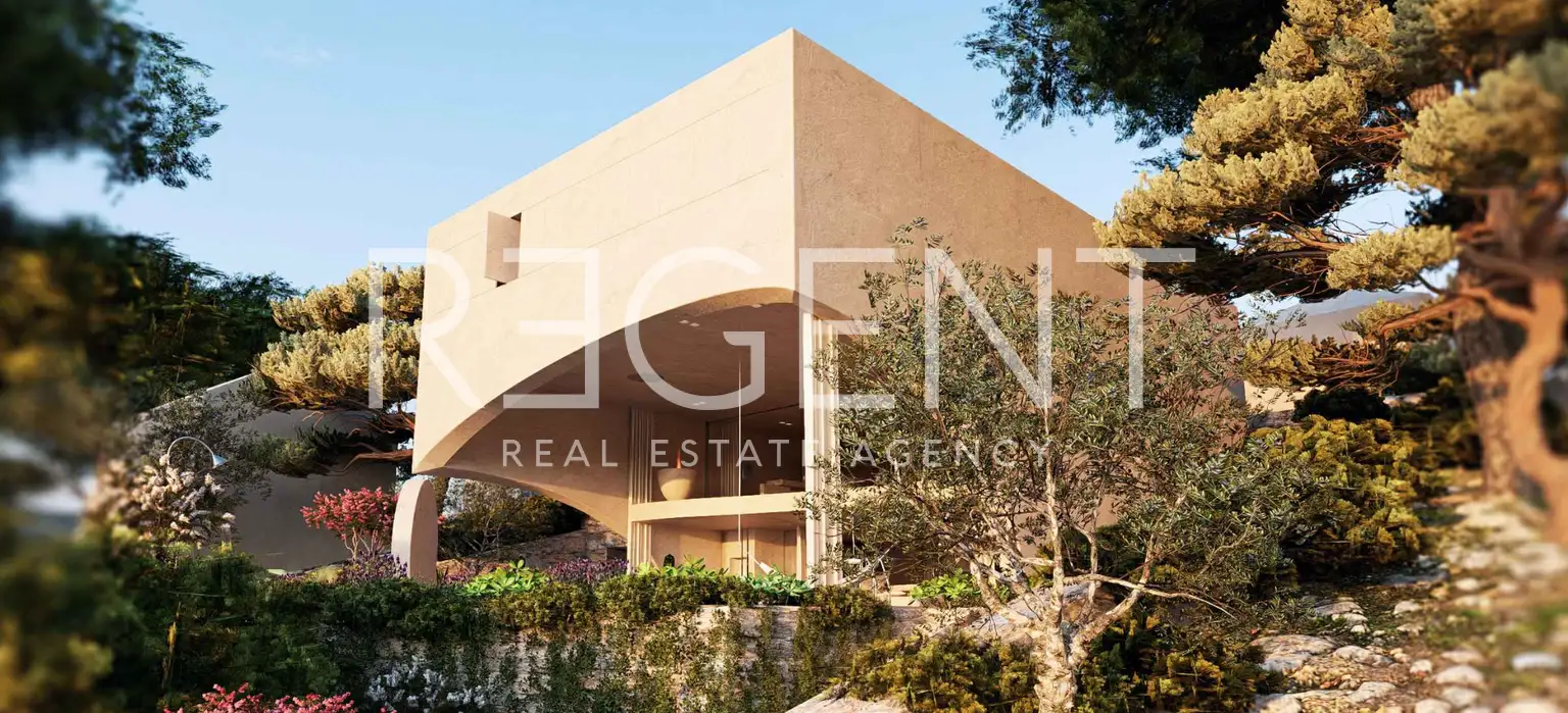 Brač, Postira - Građevinsko zemljište sa projektom vile