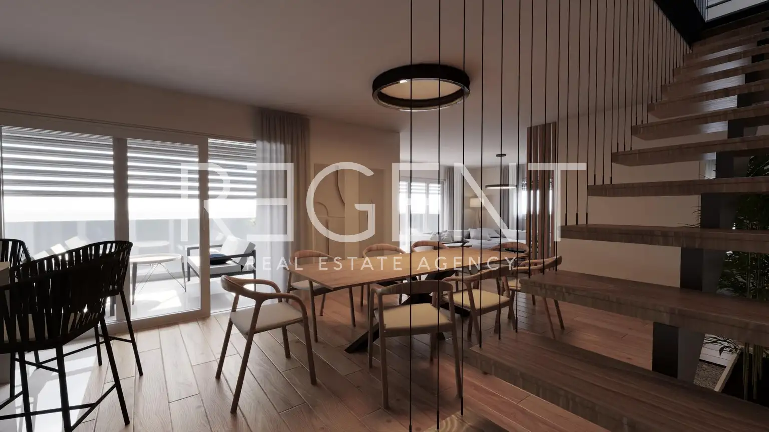 Постира, Брач – квартира 115 м² с террасой, гаражом и видом на море (S2)