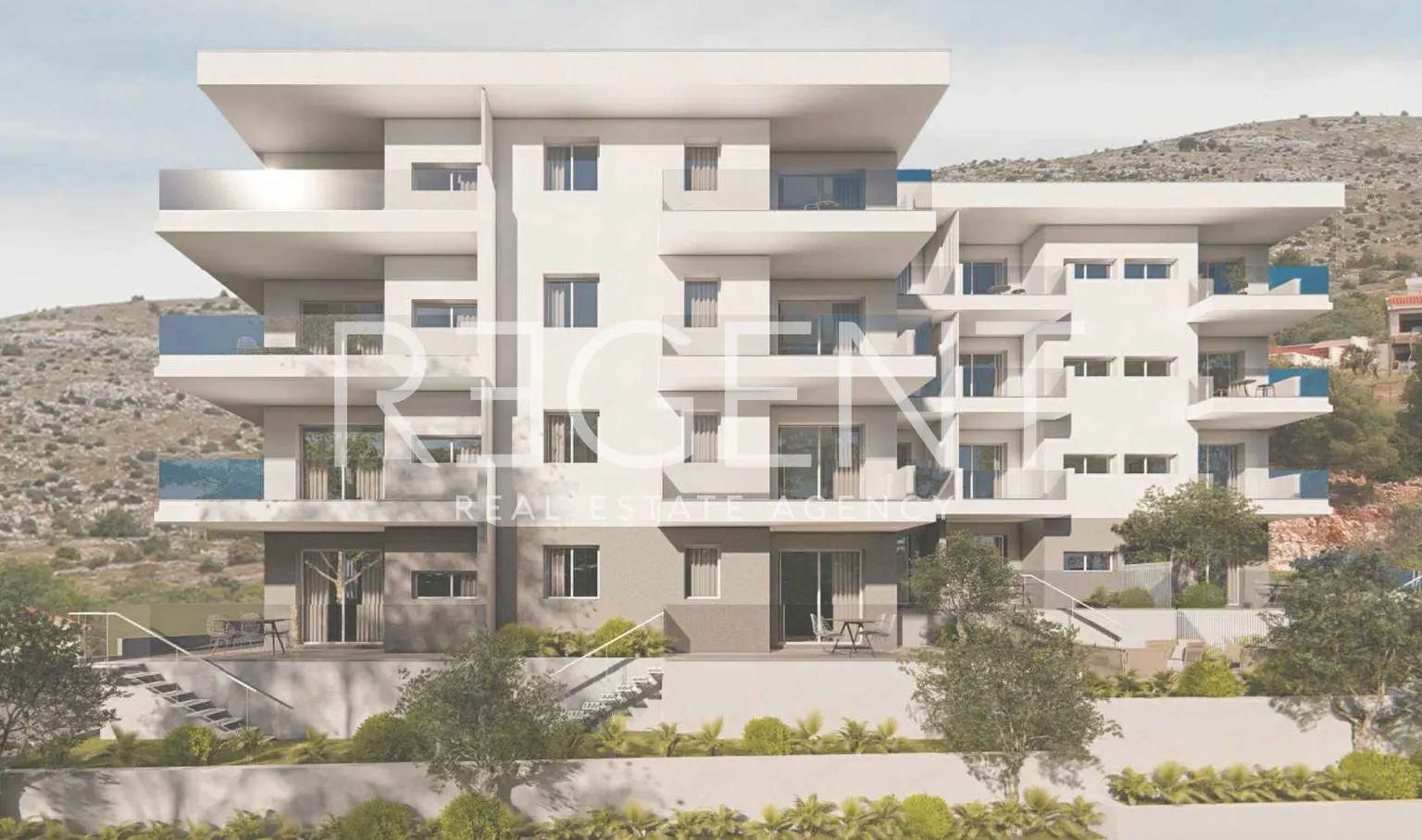 Trogir, Seget Donji – Dwupokojowe mieszkanie z balkonem 52 m2, nowa inwestycja