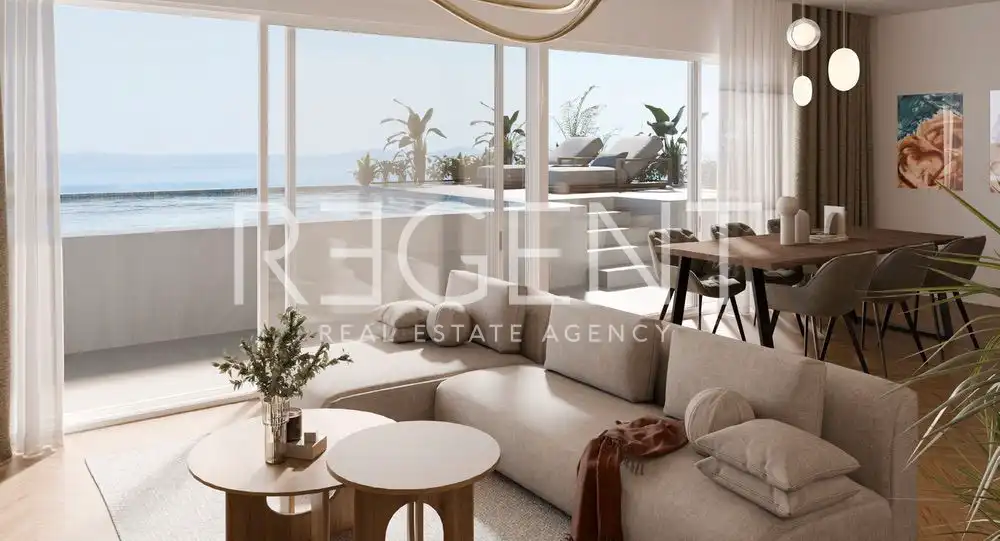 Split, Meje - Penthouse s bazenom i pogledom na more 196,68m2 NOVOGRADNJA