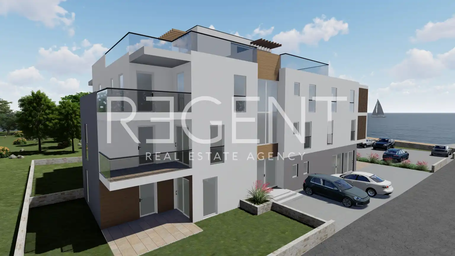 Vodice, Srima - Komerční prostor v přízemí budovy 102 m2