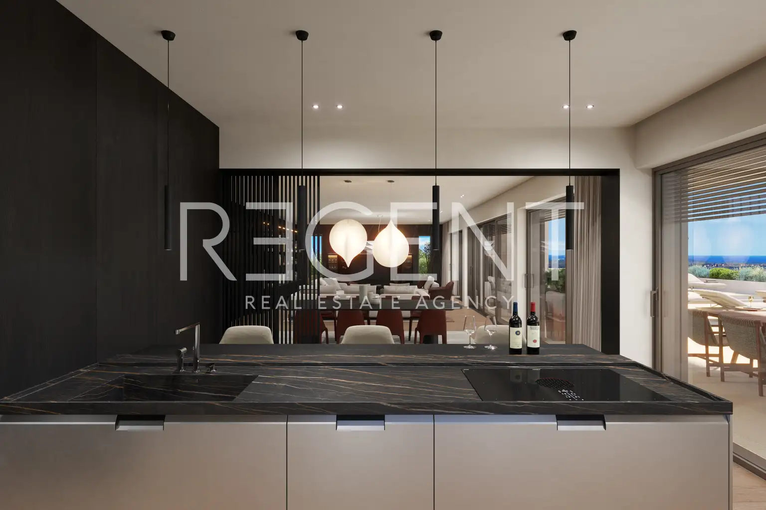 Истра, Каштелир - Вилла 450 м², винный погреб, велнес, гараж