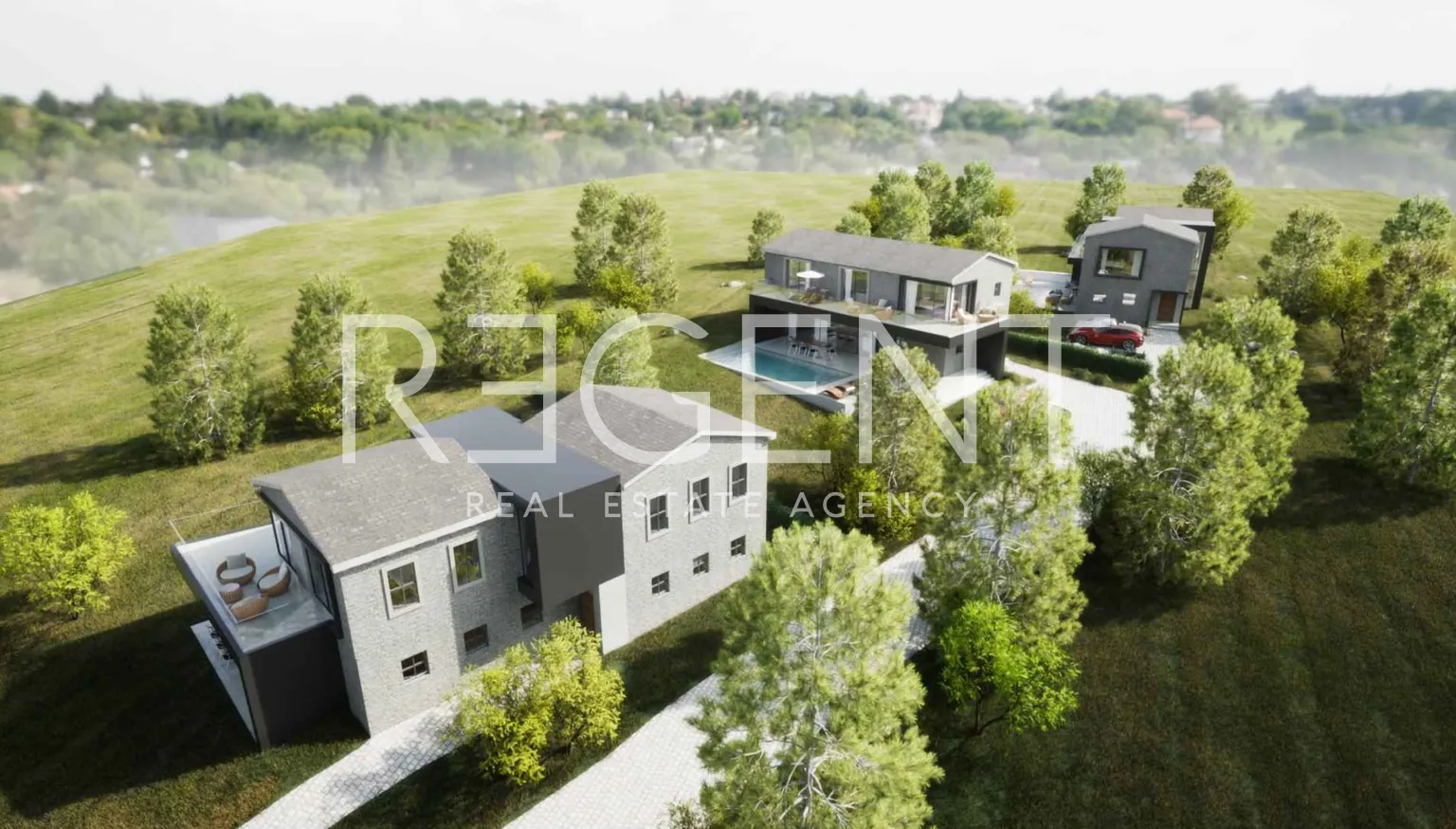 Istra, Oprtalj – Građevinsko zemljišto s projektom, NOVA CIJENA!