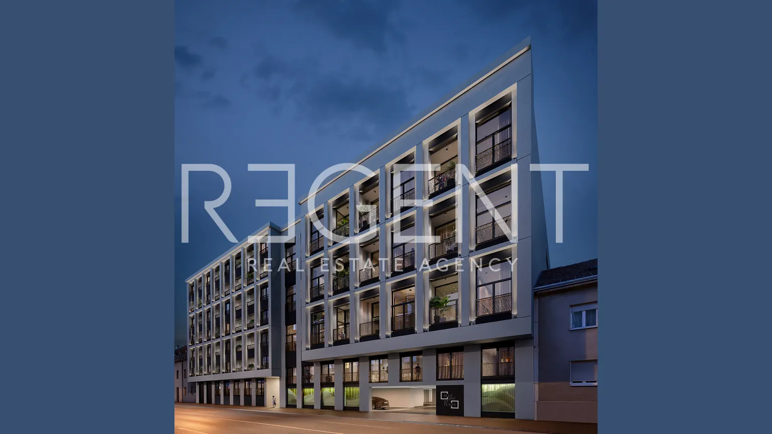Zagreb, Trešnjevka, "Allegheny plaza" - Luksuzno trisobno stanovanje 92 m2 novogradnja