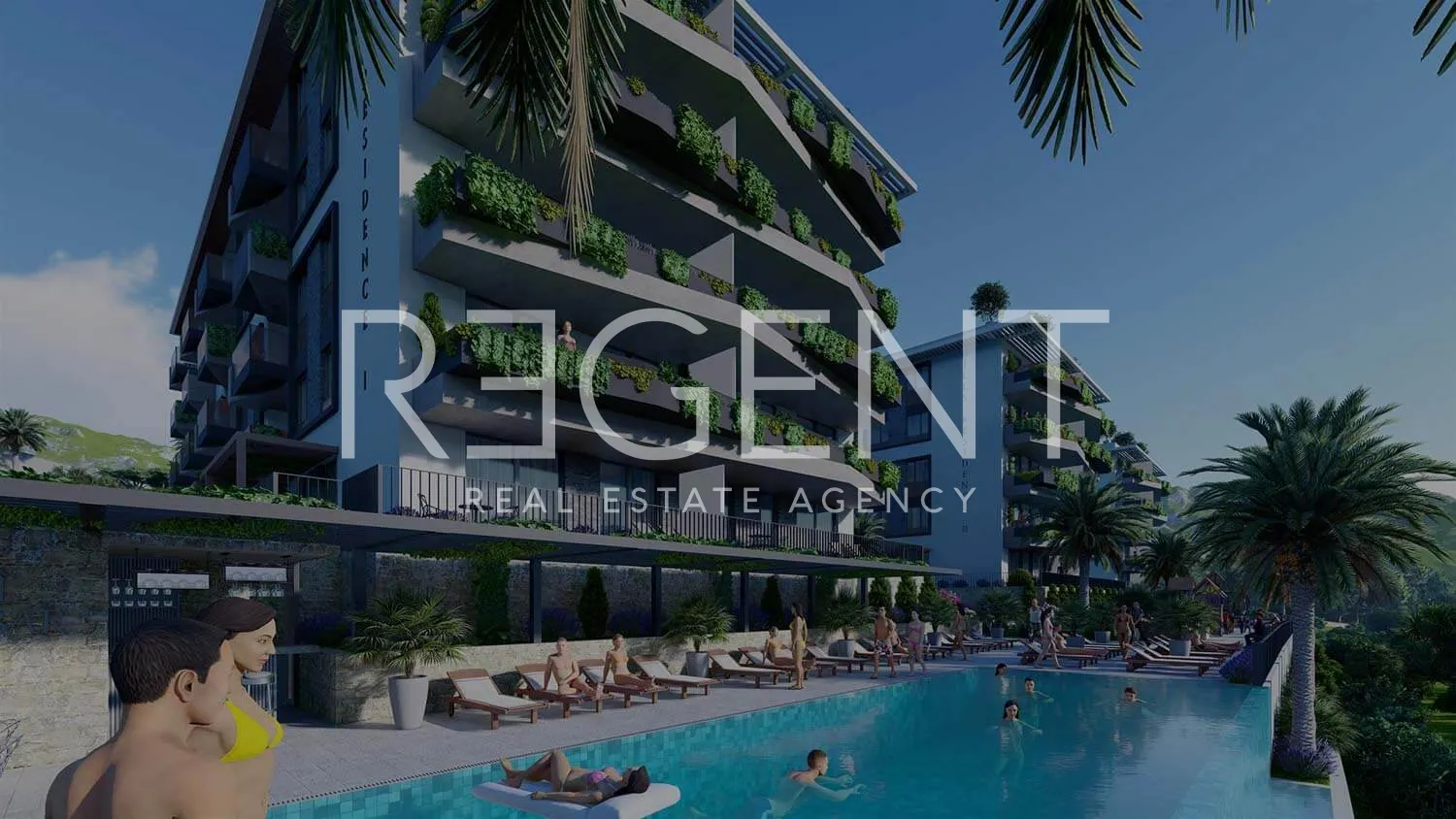 Makarska - Modern one-room apartment 46 m2 NEW BUILDING