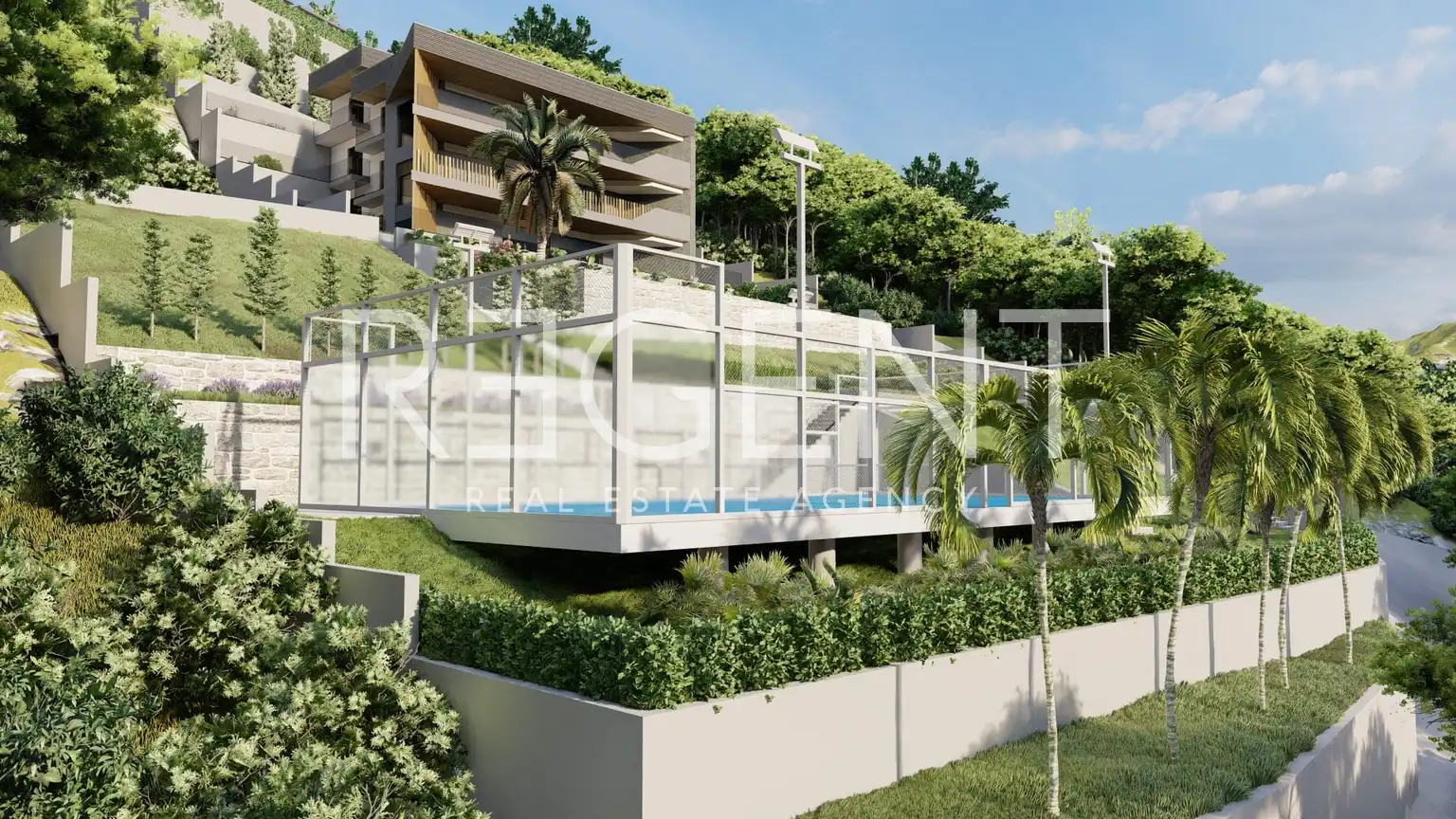 Omiš, Borak – Pozemok s projektom na výstavbu troch luxusných víl 2460m2