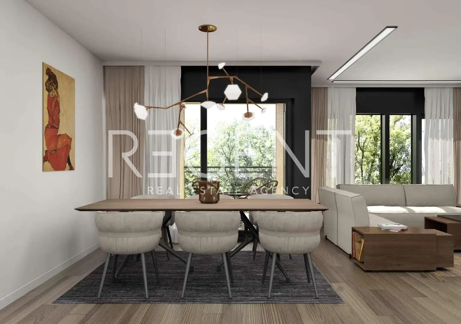 Zagreb, Ribnjak, Gold Residence – Peterosoban stan u centru grada