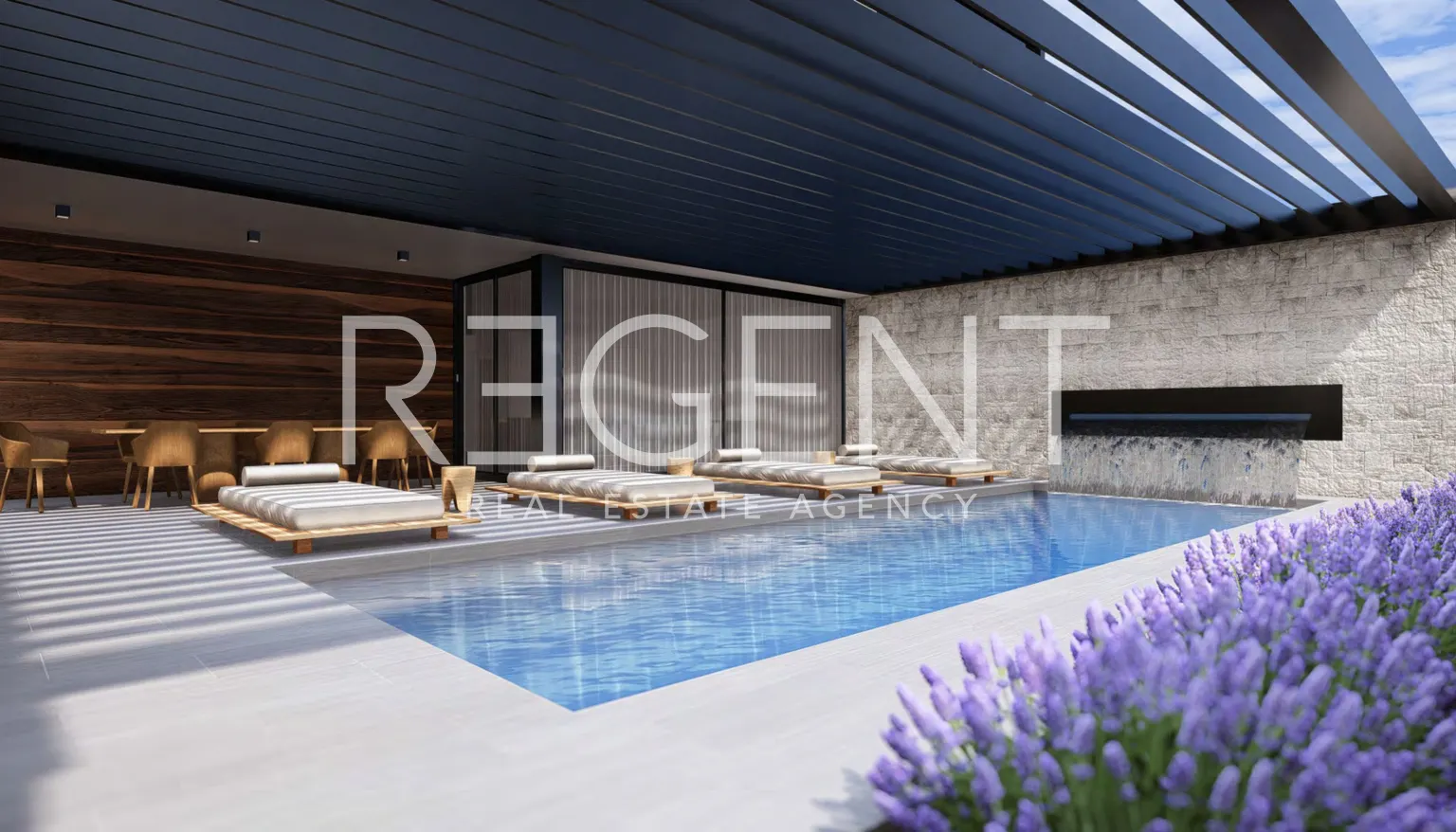 Istrie, Vabriga - Luxusní třípokojový byt se střešní terasou 117 m2