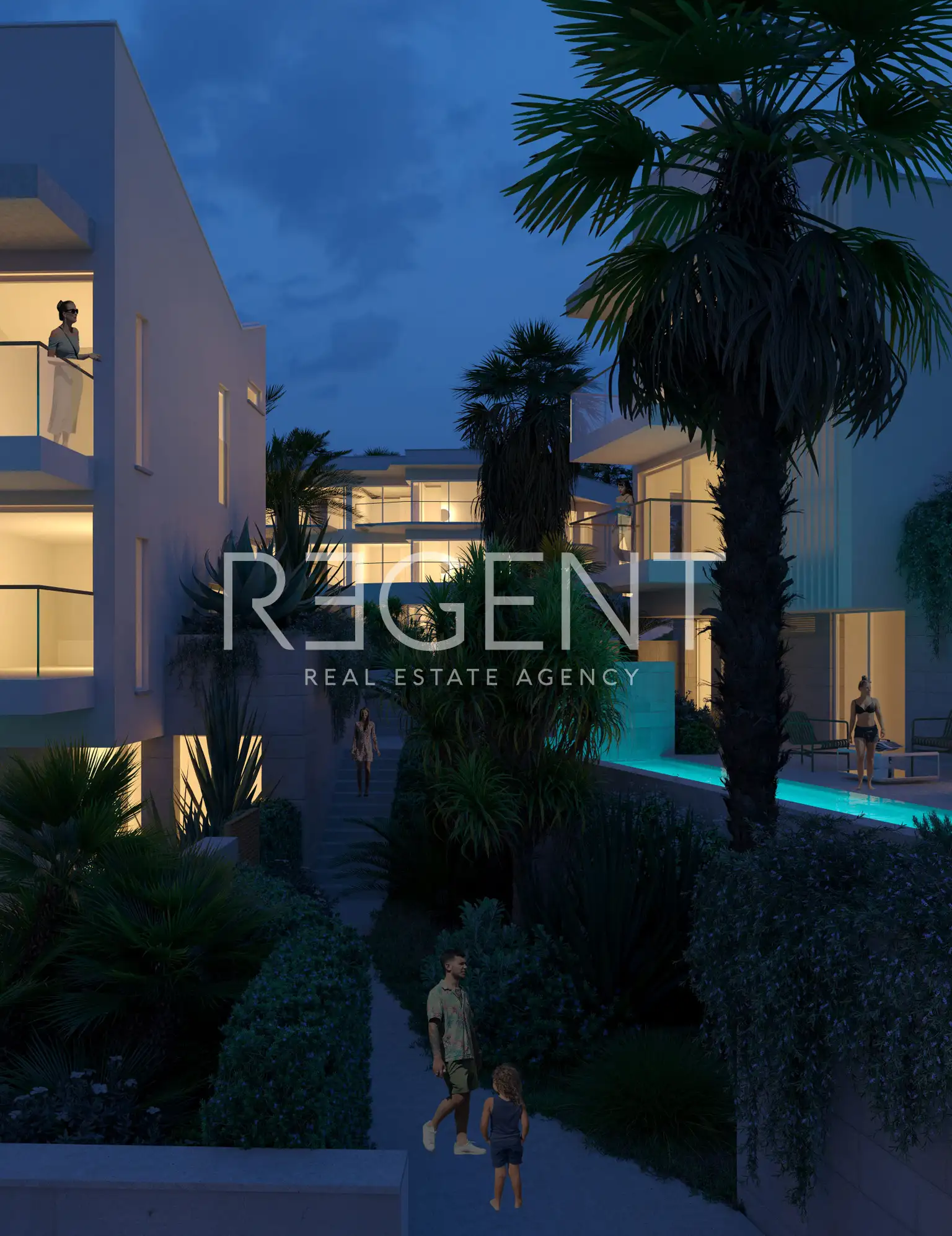 Seget, Seget Donji - Luksuzna villa s bazenom prvi red uz more