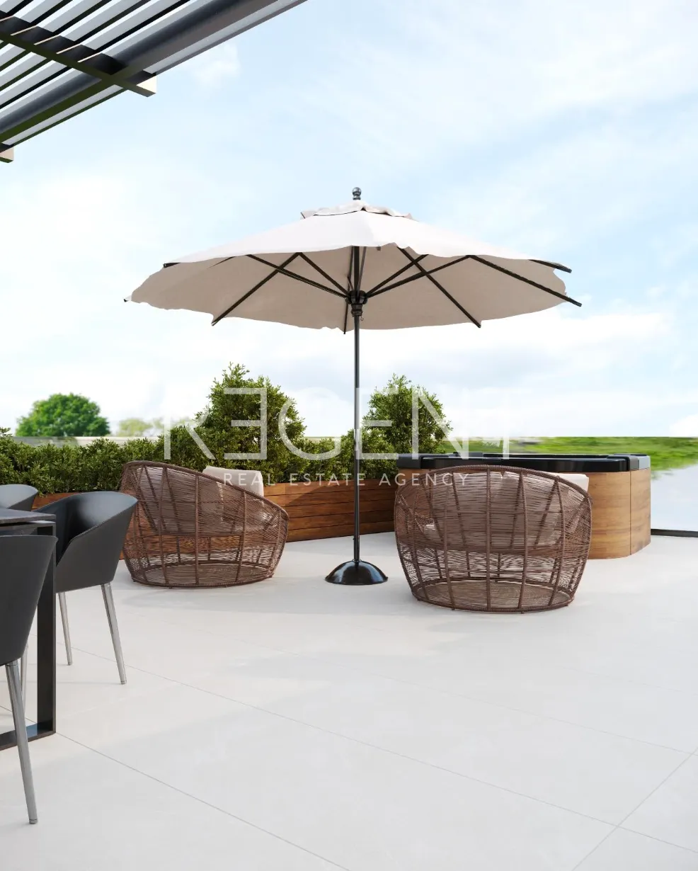 Záhřeb, Šestine – Luxusní penthouse 163 m² s velkou terasou, novostavba