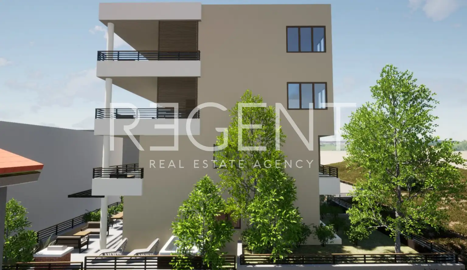 Makarska - Dvosoban stan sa loggiom i pogledom na more