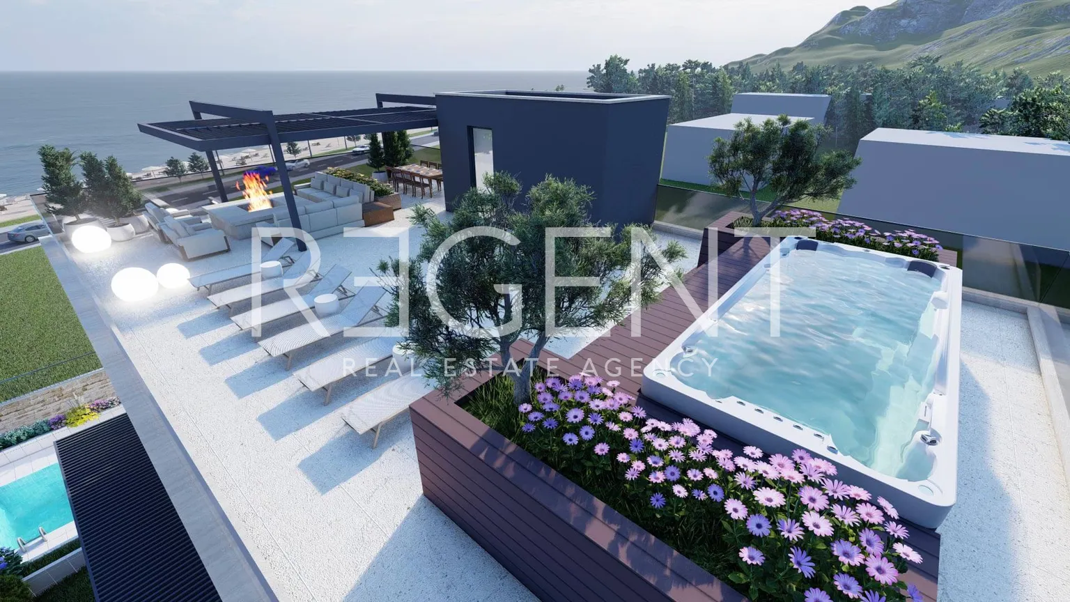 Zadar, Sukošan - Penthouse v novostavbe, 123 m2