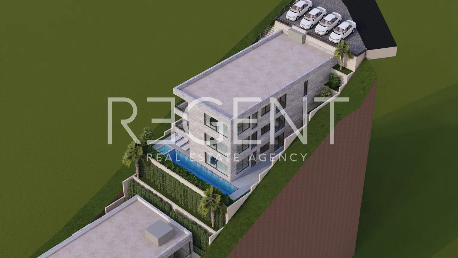 Brela - Građevinsko zemljište sa projektom