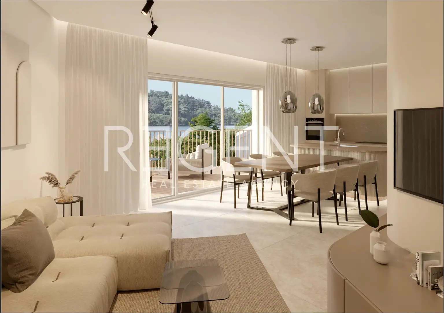 Rogoznica - Moderne Zwei-Zimmer-Wohnung mit Meerblick